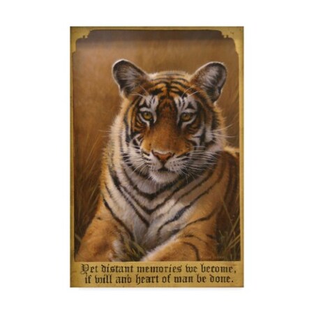 Trademark Fine Art Michael Jackson 'Tiger Portrait In Savannah' Canvas Art, 30x47 ALI43602-C3047GG